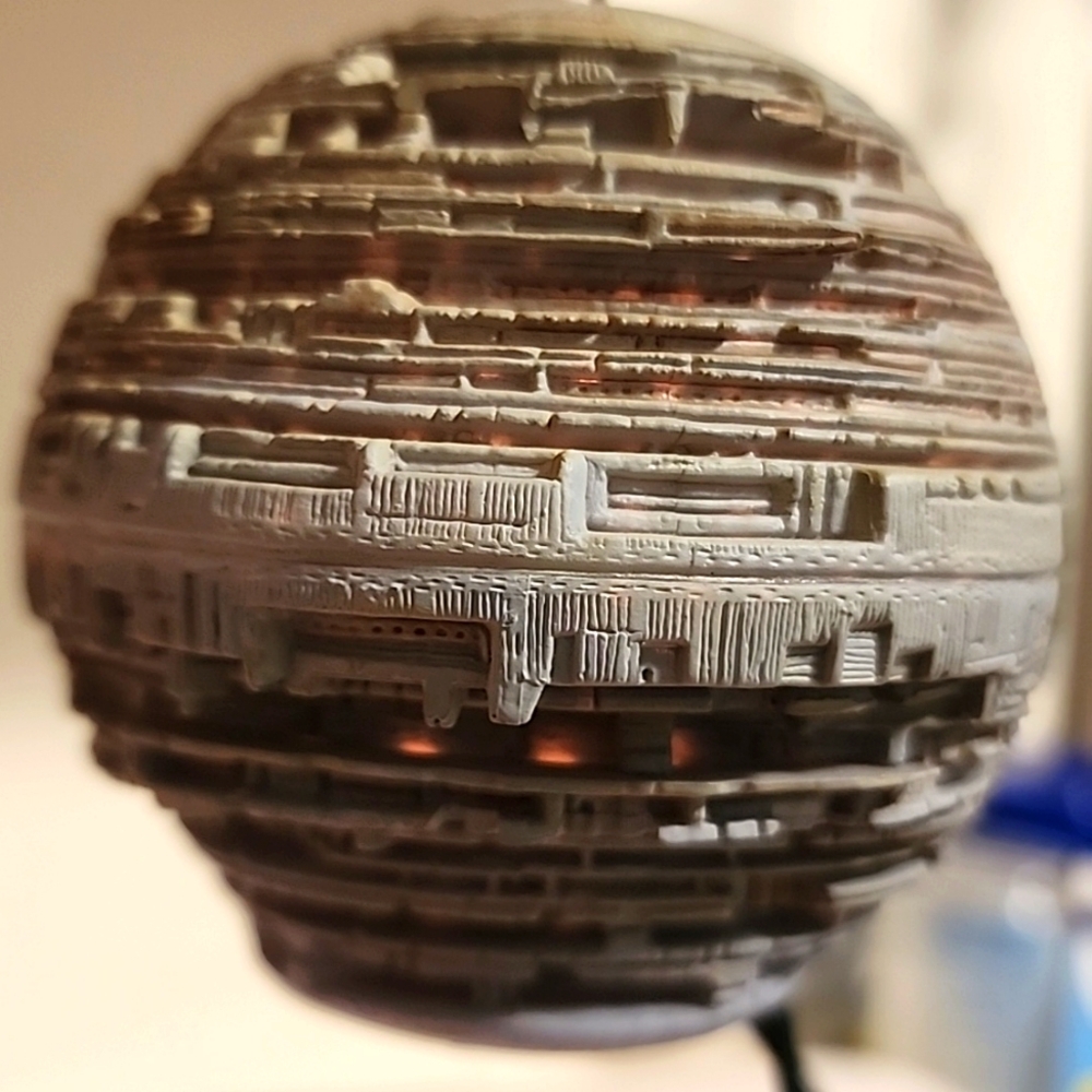 Death Star Star Wars Light and Voice. 2002 Hallmark Keepsake Ornament.New in box - Picture 6 of 9